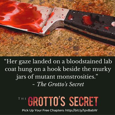 The Grotto's Secret Blood Stained Knife