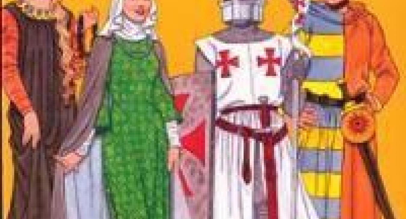 Medieval Costumes Paper Dolls, this is a great way to find out what they wore in the middle ages.